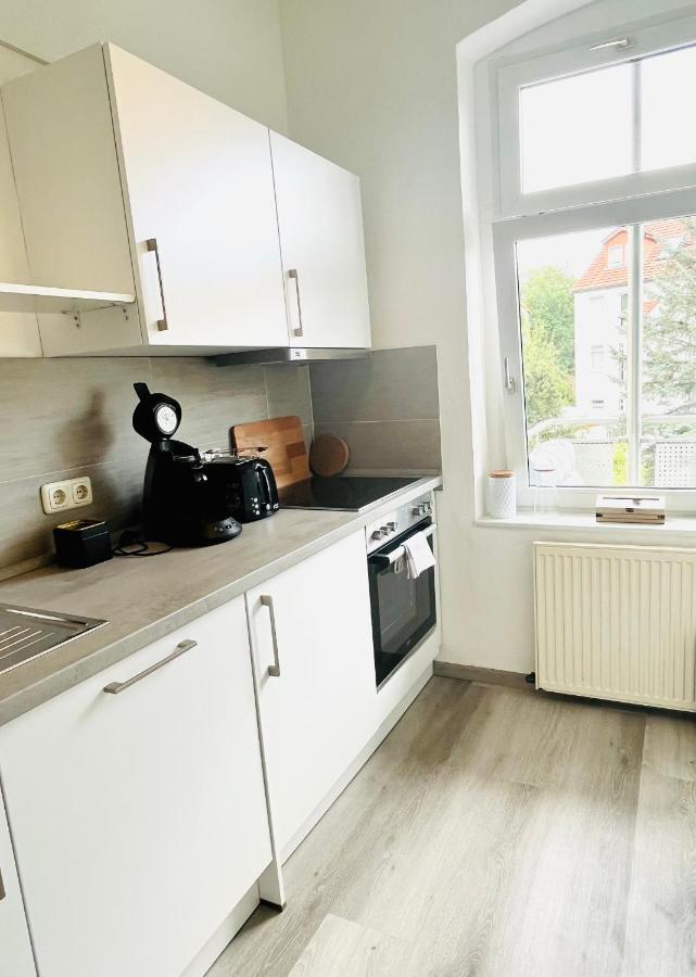 Renoviertes Apartment In Zentraler Lage - Wlan, Smart-Tv, Kueche, Balkon Und Queensize-Bett Fuer 4 Gaeste Erfurt Zewnętrze zdjęcie